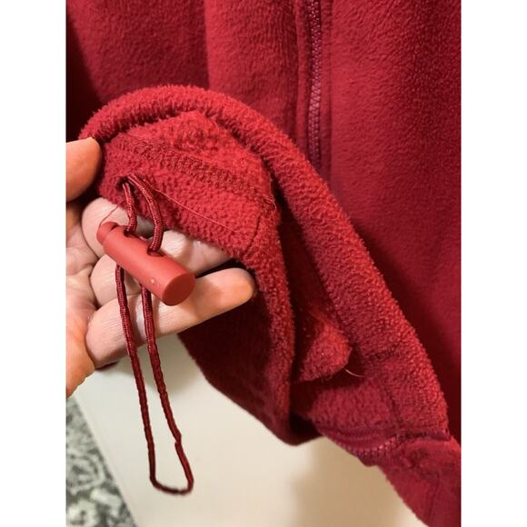 Vintage Canada Athletics Medium Men’s Red Athletic Fleece Jacket Long Sleeve Zip - Picture 4 of 15